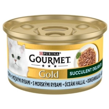 Konservi kaķiem ar zivi Gourmet Gold, 85 g