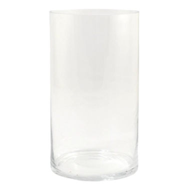 Cilindra stikla vāze 17-918A, 35x20 cm
