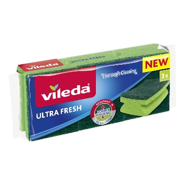 Trauku mazgāšanas sūkļi Ultra Fresh Vileda, 3 gab.