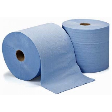 Industriālais papīrs zils, 2 slāņi, 350 m, 1 gab.
