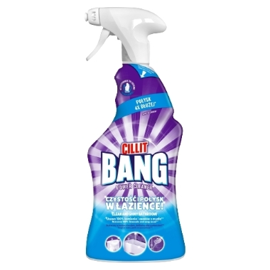 Izsmidzināms tīrīšanas līdzeklis vannas istabai, Cillit Bang, 750 ml