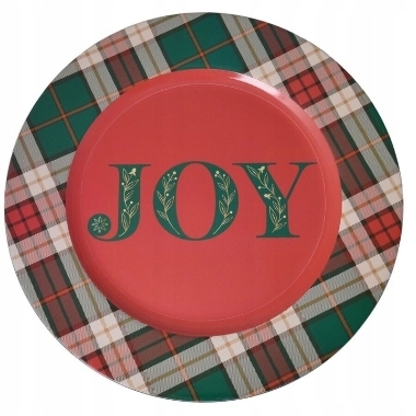 Dekoratīvs Ziemassvētku šķīvis Joy, 33 cm
