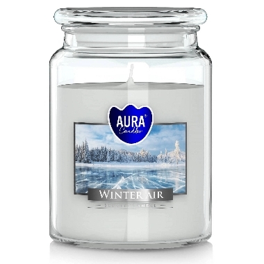 Aromātiska svece stikla burkā Winter Air, Aura