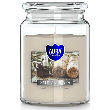 Aromātiska svece stikla burkā Self Care SPA, Aura