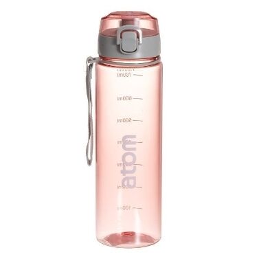 Ūdens pudele rozā Atom, 830 ml