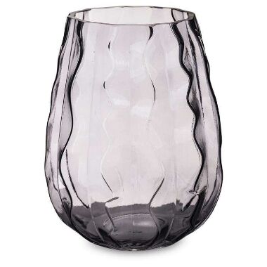 Dekoratīva stikla vāze viļņaina Art-Pol, 22x15 cm