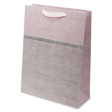Dāvanu maisiņš rozā ar spīdumiem 40x30x12 cm, Art-Pol