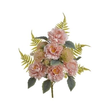Mākslīgo puķu pušķis ar rozēm vecrozā, 54 cm
