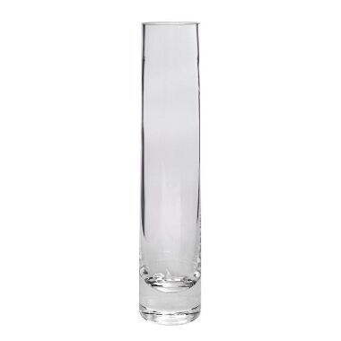 Cilindra stikla vāze, 24x4,7 cm