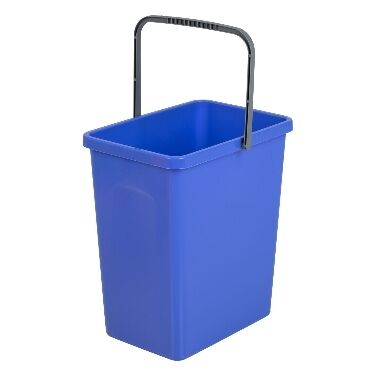 Plastmasas atkritumu šķirošanas tvertne zila Branq, 10 L