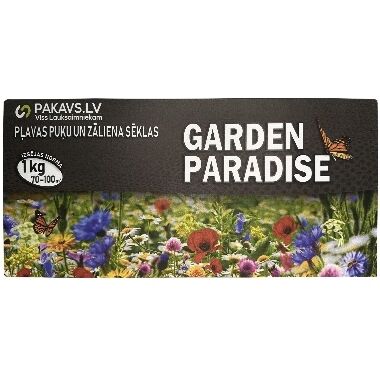 Pļavas puķu un zāliena sēklas Garden Paradise