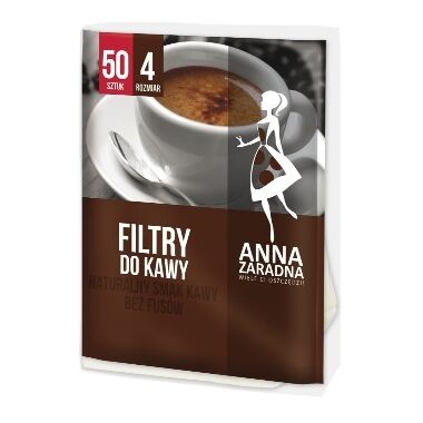 Kafijas filtri 4.izmērs Anna Zaradna, 50 gab.