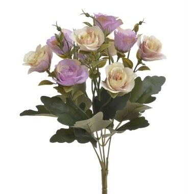 Mākslīgo rožu pušķis krāsains, 34 cm