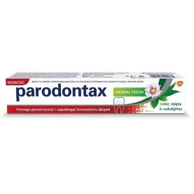 Zobu pasta pret smaganu asiņošanu Herbal Fresh Parodontax, 75 ml