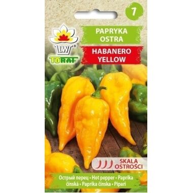 Dzeltenie asie pipari Habanero, LW, 0,2 g