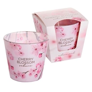 Aromātiskā svece Cherry Sakura Pink, Bartek