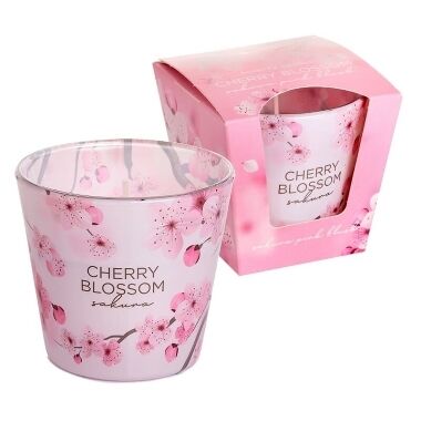 Aromātiskā svece Cherry Sakura Pink Blush, Bartek
