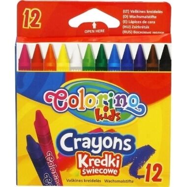 Krāsainie krītiņi Colorino, 12 krāsas