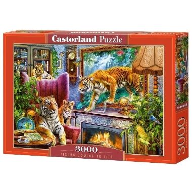 Puzle Tigers Comming to Life, Castorland, 3000 gab.
