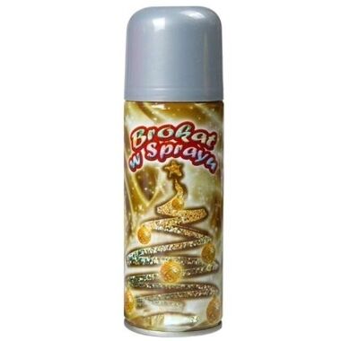Izsmidzināms gliteru aerosols sudraba Aliga, 250 ml
