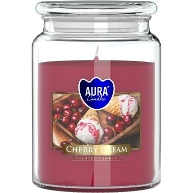 Aromātiska svece stikla burkā Cherry Dream, Aura