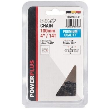 Motorzāģa ķēde 4"/10cm, 1,1mm POWACG440, Powerplus