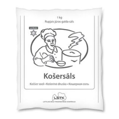 Rupjais galda sāls "Košersāls", 1 kg