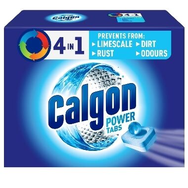 Ūdens mīkstināšanas tabletes veļas mašīnām 4in1 Power Tabs Calgon, 15 gab.