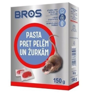 Pasta pret pelēm, žurkām Bros, 150 gr