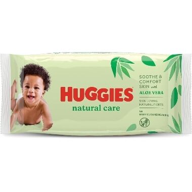 Mitrās salvetes Natural Care Huggies, 56 gab.