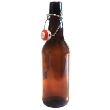 Stikla pudele ar aiztaisāmu korķi, 0,5 L