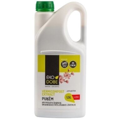 Vermikomposta ekstrakts puķēm Growo, 1,5 L