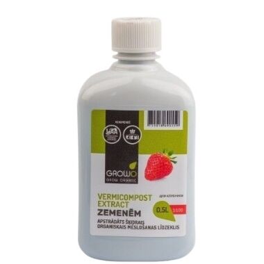 Organiskais mēslojums zemenēm Growo, 500 ml