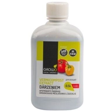 Vermikomposta ekstrakts dārzeņiem Growo, 500 ml