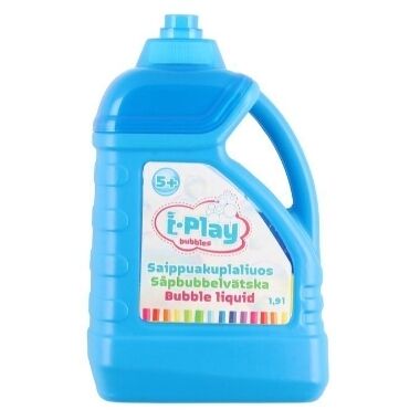 Ziepju burbuļu šķidrums zila pudele i-Play, 1,8 L