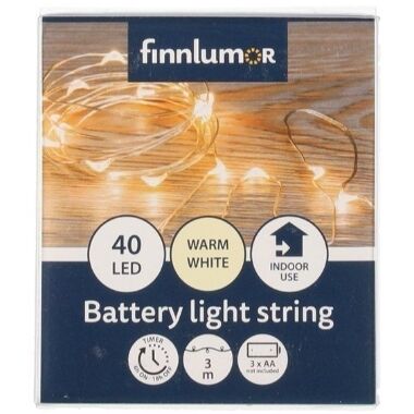 Lokana spuldzīšu virtene, 40 LED, Finnlumor