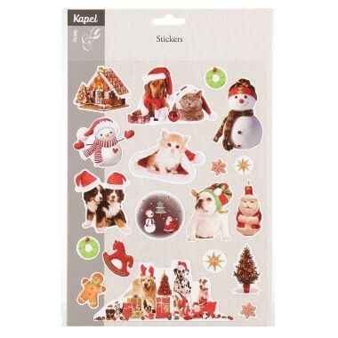Ziemassvētku uzlīmes Xmas animals, Kapel