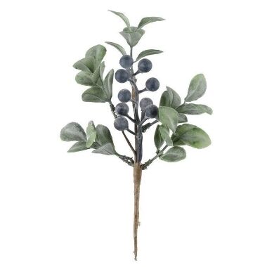 Mākslīgs zariņš ar zilām ogām Kapel, 20 cm