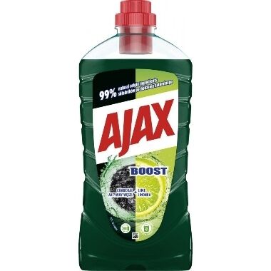 Universāls grīdu mazgāšanas līdzeklis Boost Charcoal+Lime Ajax, 1 L