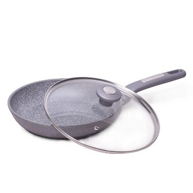 Granīta panna ar stikla vāku KM-4272GR Kamille, 26 cm