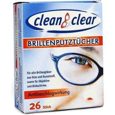 Tīrīšanas lupatiņas brillēm Clean&Clear, 26 gab.