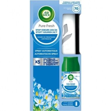 Gaisa atsvaidzinātāja komplekts Pure Fresh Spring Dew Air Wick , 250 ml + ietvars