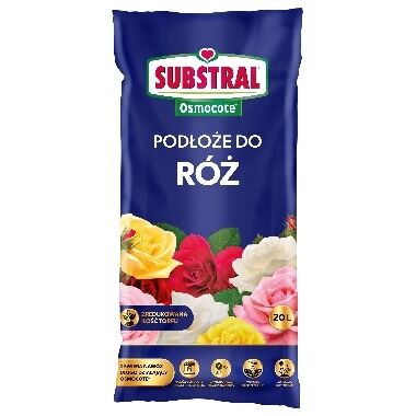 Augsne rozēm + Osmocote mēslojums Substral, 20 L