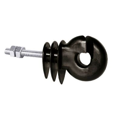 Izolatori ar skrūvi un uzgriežņiem M6x35 mm Kerbl, 25 gab.