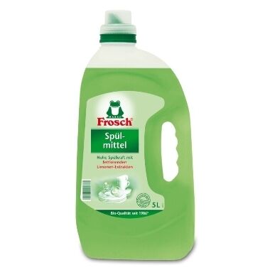 Trauku mazgāšanas līdzeklis ar citronu ekstraktu, Frosch, 5 L