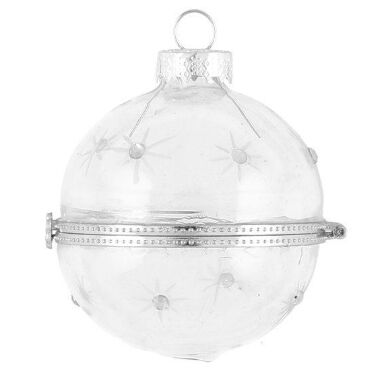 Rotājums eglītei stikla bumba atverama Winteria, 6 cm