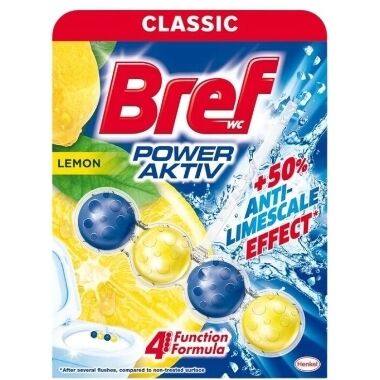 Tualetes bloks Power Active Bref Lemon, 50 g