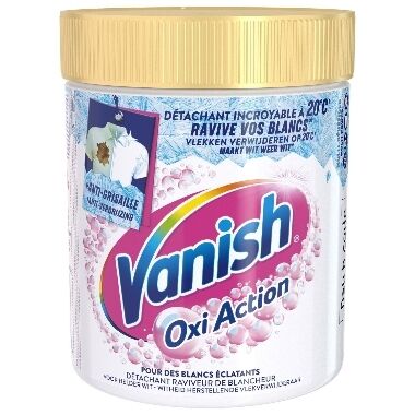 Traipu tīrīšanas līdzeklis Oxi Action White Vanish, 470 g