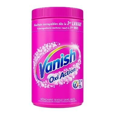 Traipu tīrīšanas pulveris krāsainai veļai Vanish Oxi Action, 1,5 kg