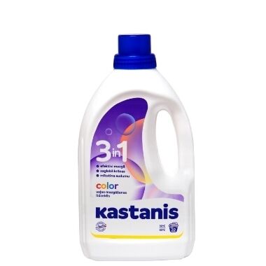 Veļas mazgāšanas līdzeklis Color 3in1 Kastanis, 900 ml